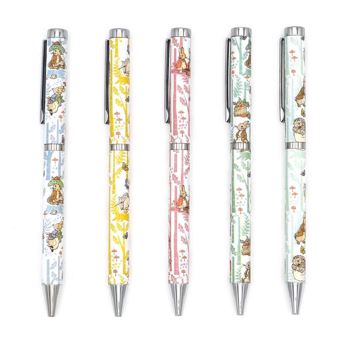 Peter Rabbit Forest Picnic Ballpoint Pens in Gift Box – Set of 5 Pens