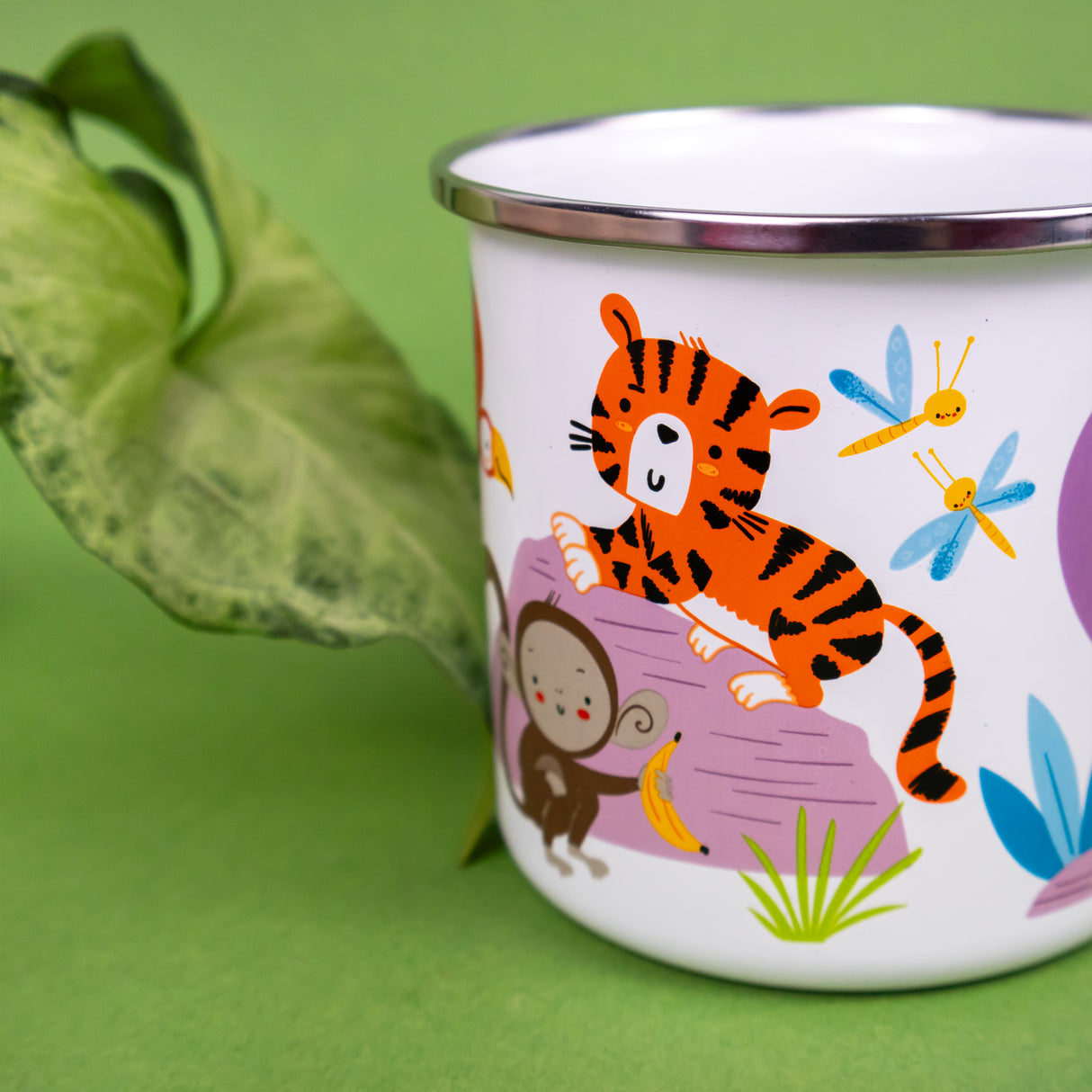 Jungle Animals Enamel Mug