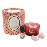 Rose Quartz Crystal Diffuser with Orange Blossom and Amber Fragrance Oil