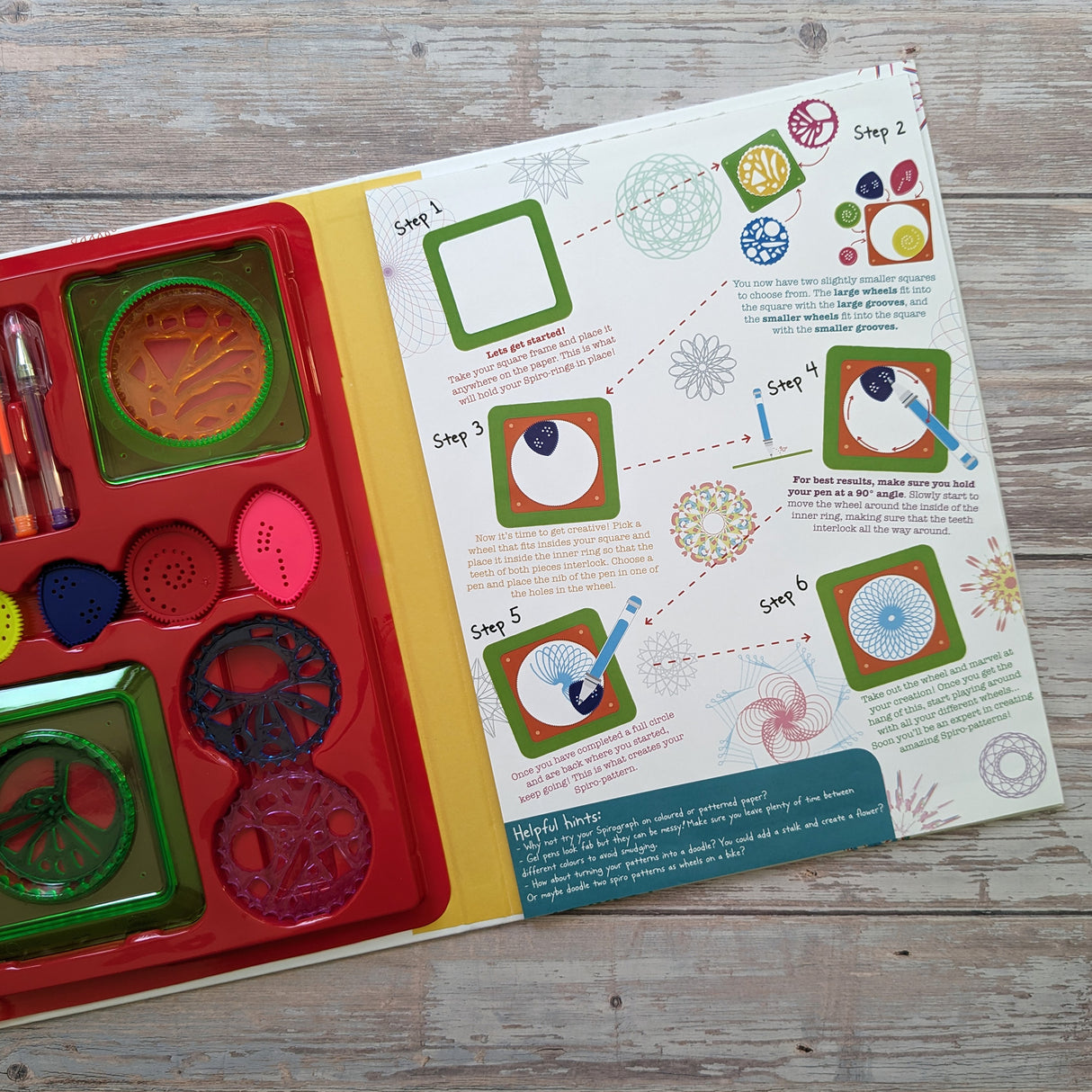 Get Creative With Spiro Wheels - Children's Activity Book - Includes Pad, Pens and Wheels