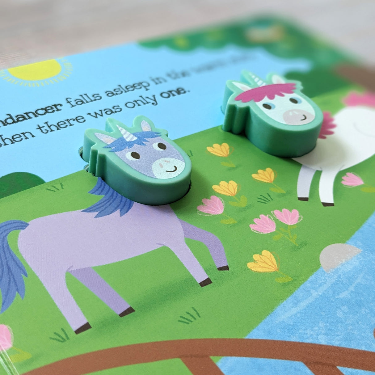 5 Magical Unicorns  - Children's Touch & Feel Silicone Book