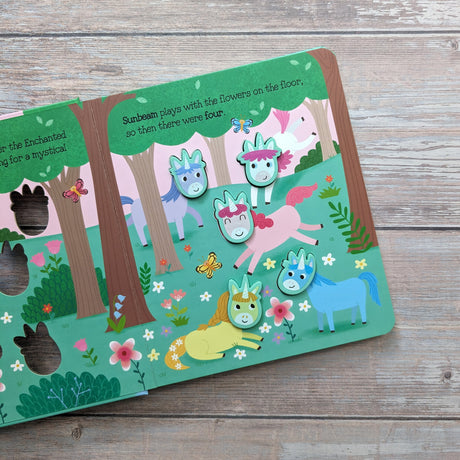 5 Magical Unicorns  - Children's Touch & Feel Silicone Book