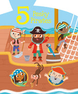 5 Pesky Pirates - Children's Touch & Feel Silicone Book