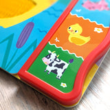 Touch and Feel On The Farm Silicone Sound Book - Tactile Fun For Children Aged 3 Years Upward – 5 Sound Buttons To Press And Play