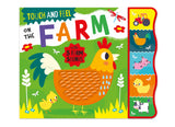 Touch and Feel On The Farm Silicone Sound Book - Tactile Fun For Children Aged 3 Years Upward – 5 Sound Buttons To Press And Play