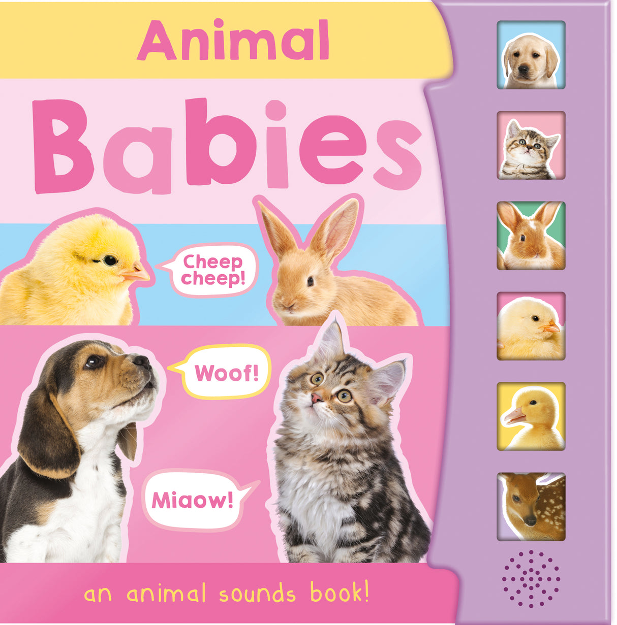 Animal Babies – Children's 6 Button Sound Book