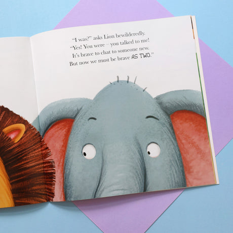 When Lion Feels Shy - Me And My Feelings Children's Paperback Book