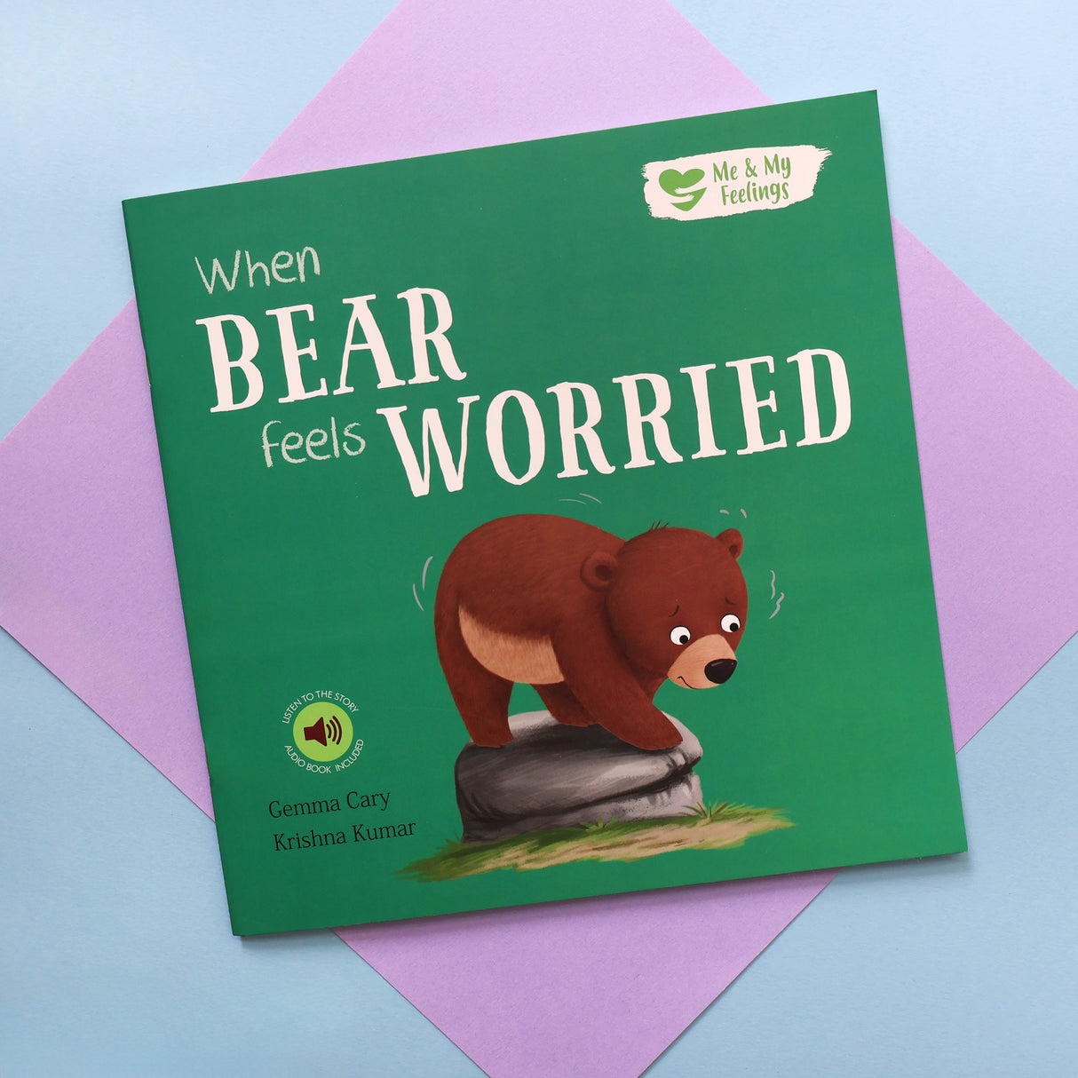 When Bear Feels Worried - Me And My Feelings Children's Paperback Book