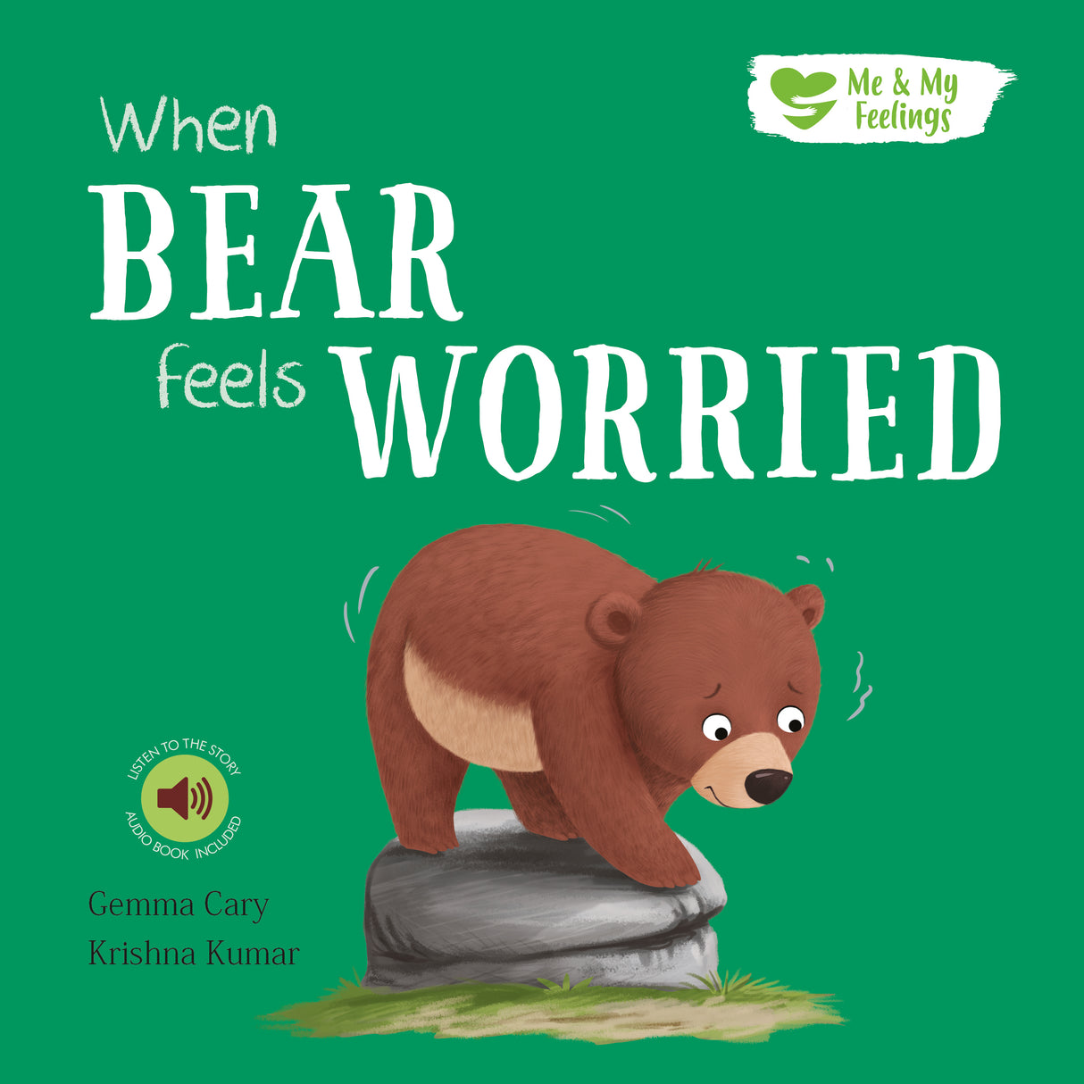 When Bear Feels Worried - Me And My Feelings Children's Paperback Book