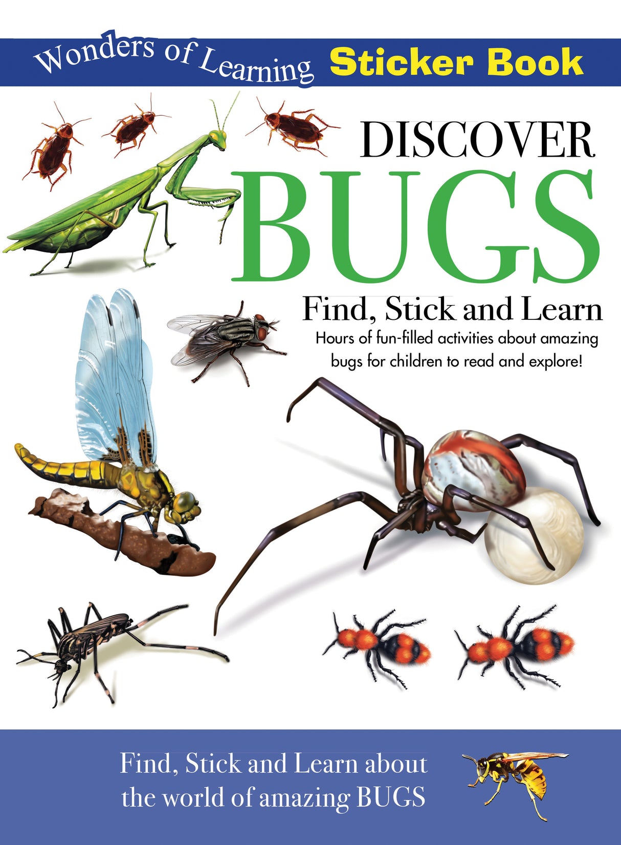 Discover Bugs Sticker Book - Find, Stick and Learn