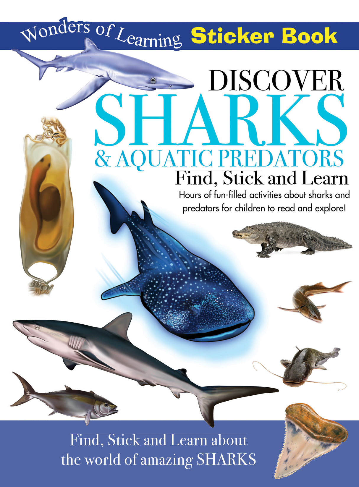 Discover Sharks Sticker Book - Find, Stick and Learn