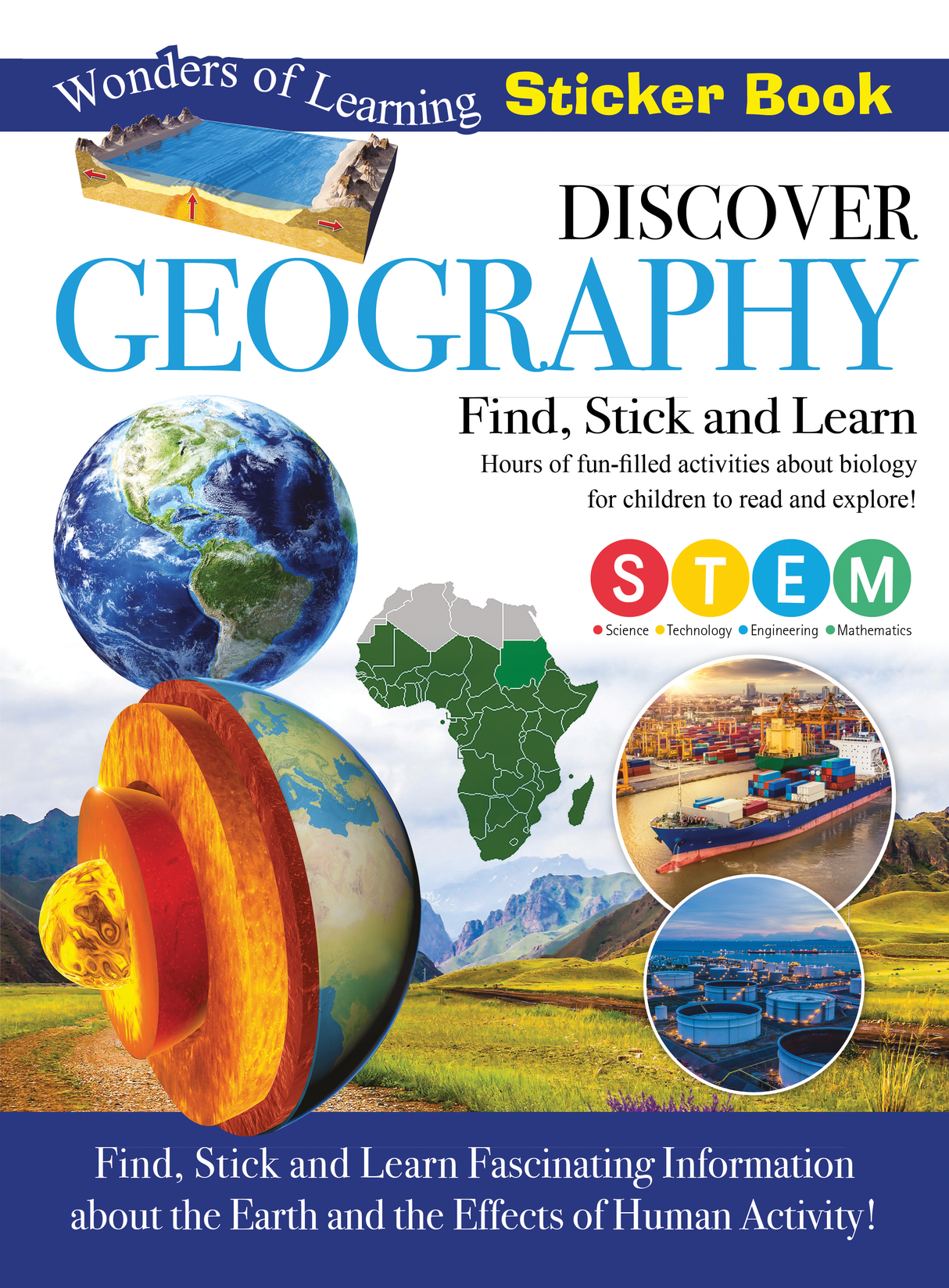 Discover Geography Sticker Book - Find, Stick and Learn