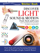 Discover Light, Sound & Motion Sticker Book - Find, Stick and Learn