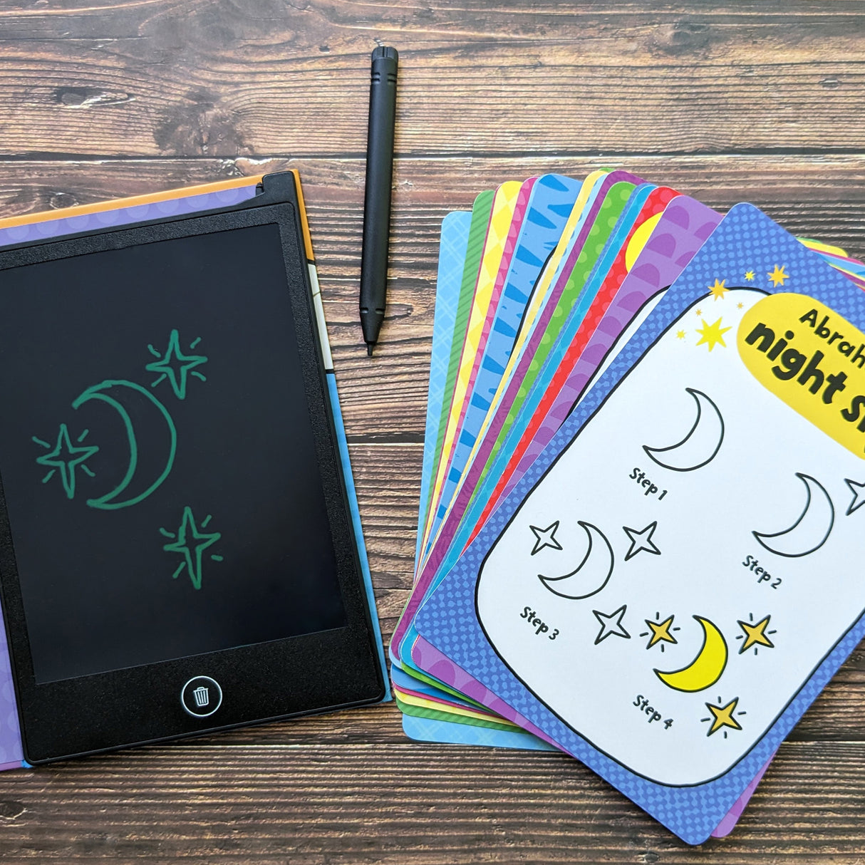 Children's LCD Tablet & Flashcards - Learn To Draw Bible Stories