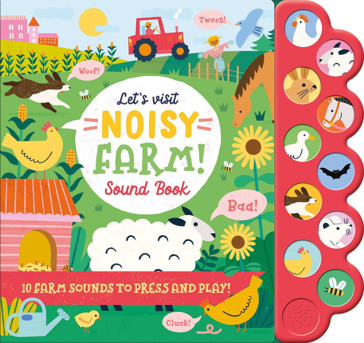 Let's Visit Noisy Farm - Children's 10 Button Sound Book