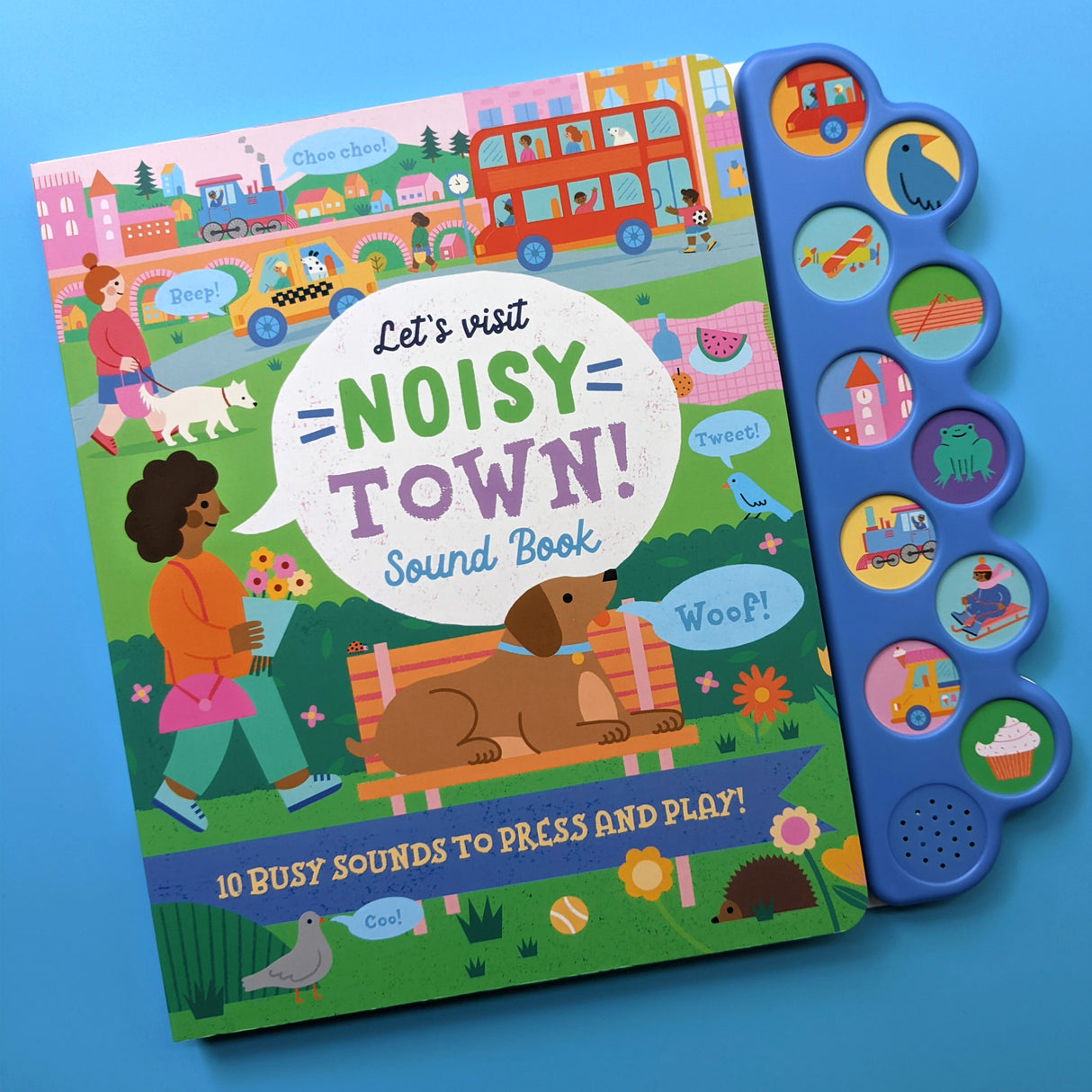 Let's Visit Noisy Town - Children's 10 Button Sound Book