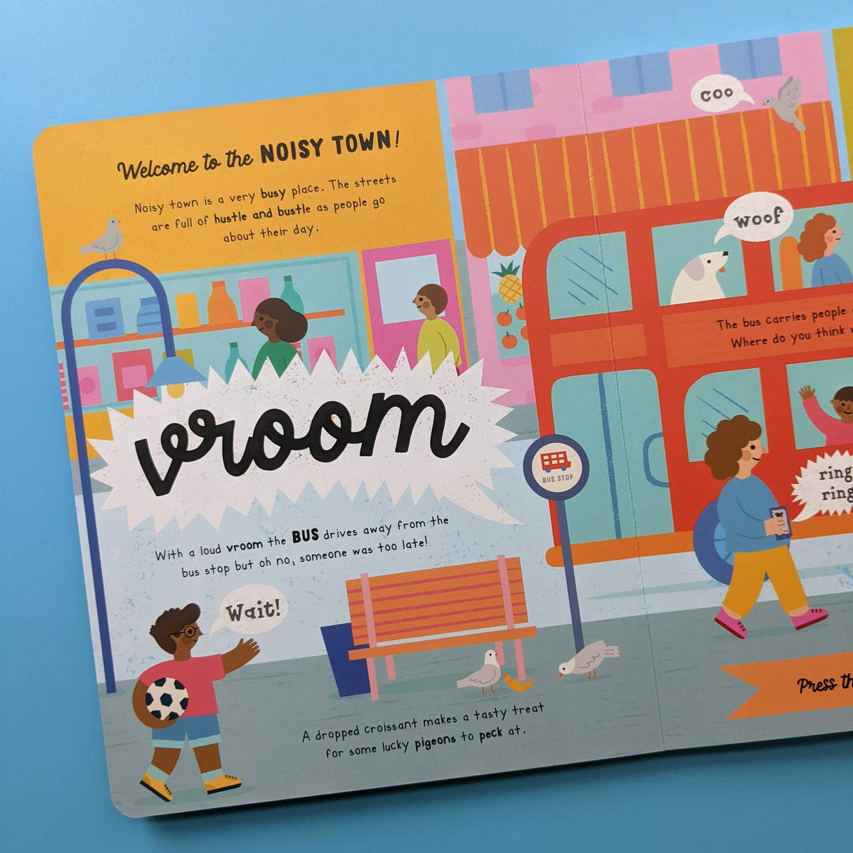 Let's Visit Noisy Town - Children's 10 Button Sound Book