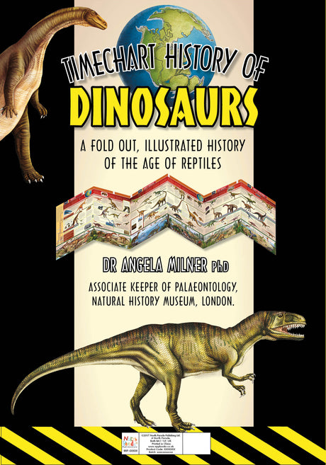 Fold-Out Timechart History Of Dinosaurs - An Incredible Illustrated History