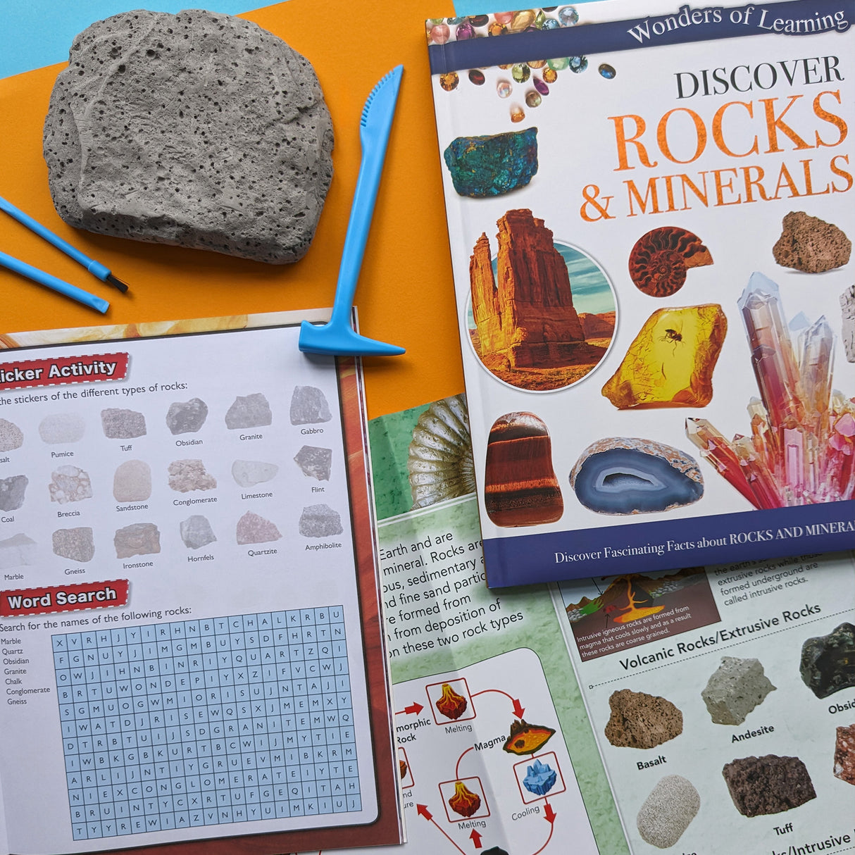 Discover Rocks & Minerals Educational Box Set - Children's STEM Learning