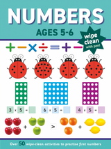 Children's Numbers Wipe Clean Book & Pen Set – Ages 5 to 6 Years