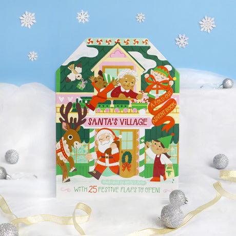 Santa's Village – Children’s Fold-Out Advent Christmas Book