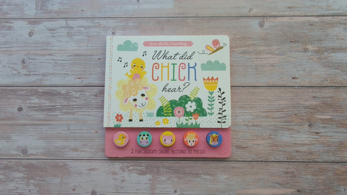 What Did Chick Hear? - Children's 5 Button Sound Book