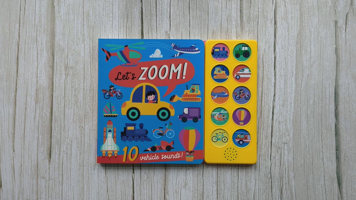 Let's Zoom - Children's 10 Button Sound Book