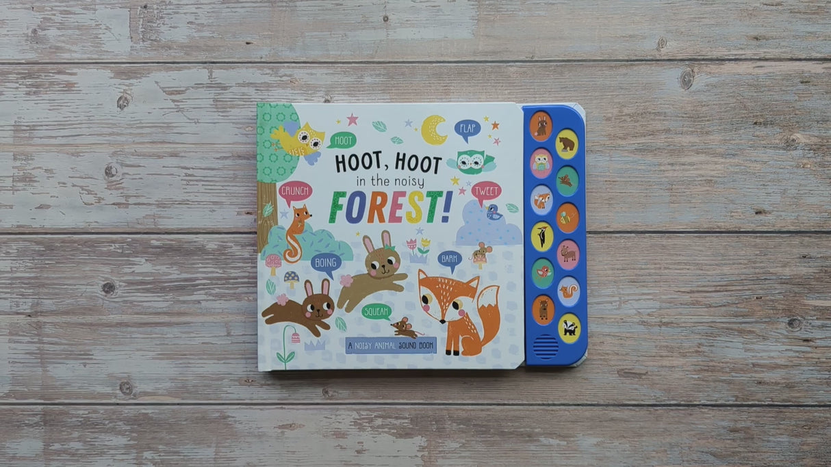 Hoot Hoot In The Noisy Forest - Children's 12 Button Sound Book