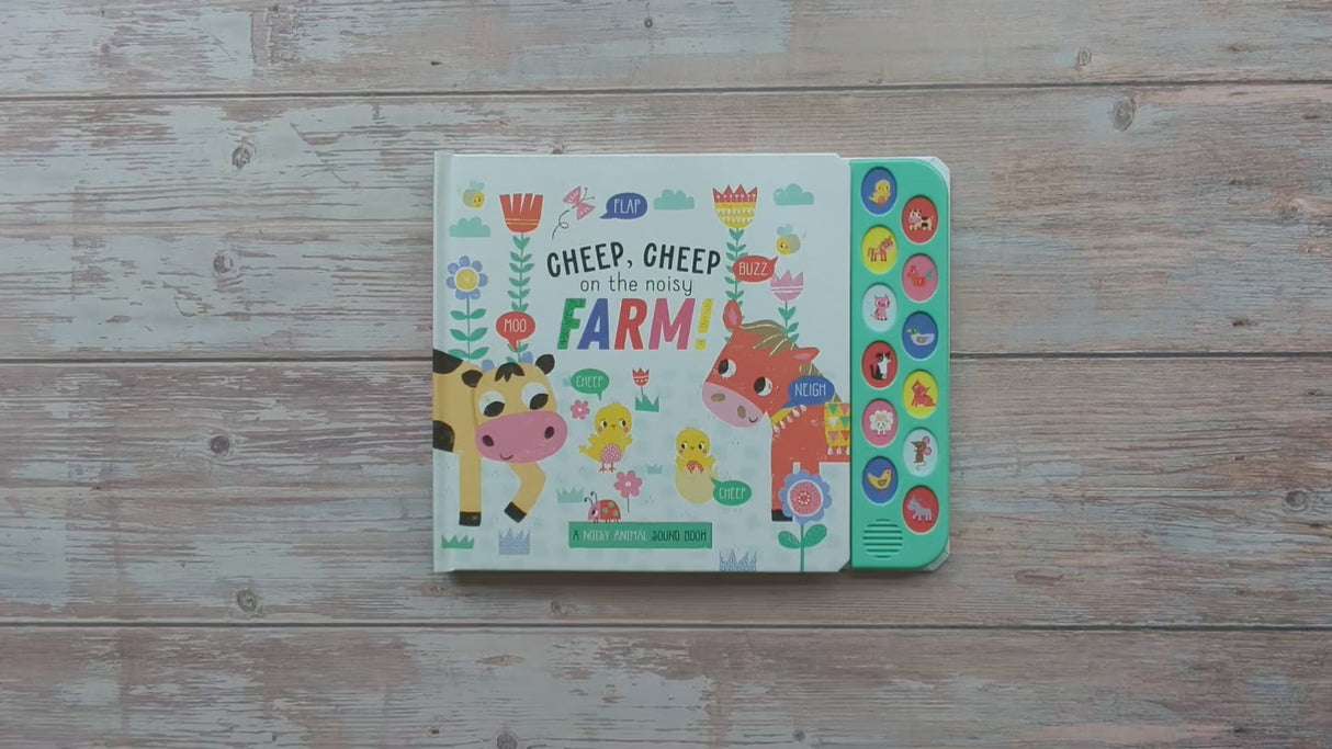 Cheep Cheep On The Noisy Farm - Children's 12 Button Sound Book