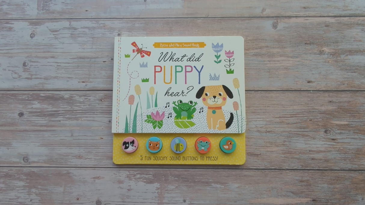 What Did Puppy Hear? - Children's 5 Button Sound Book