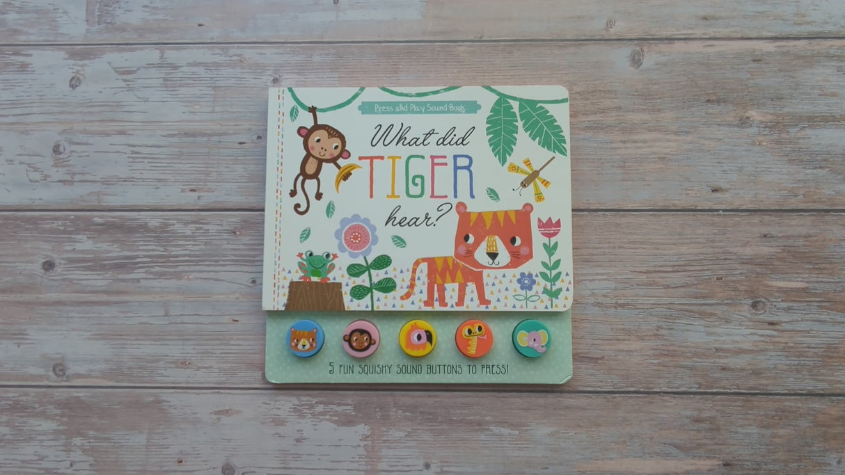 What Did Tiger Hear? - Children's 5 Button Sound Book